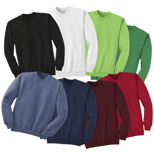 Polycotton Blend Crewneck Sweatshirt